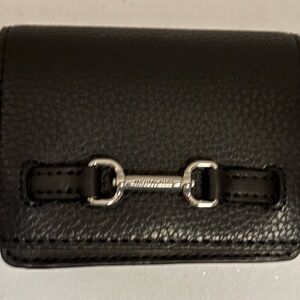 NWT Michael Kors Carson Black Leather Wallet. Orig. $178